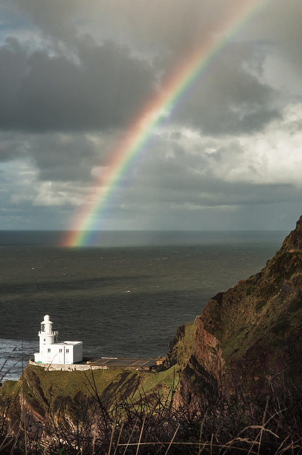 Lighthouse Photograph - Hartland Point by Paul Fenton