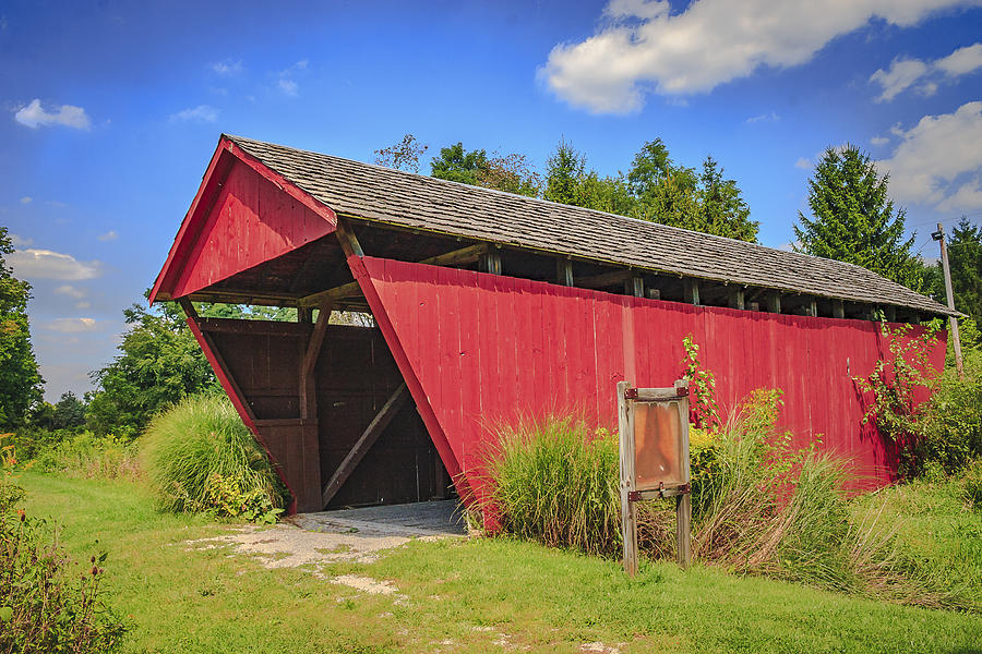 Hartman # 2 Covered Bridge Photograph by Jack R Perry