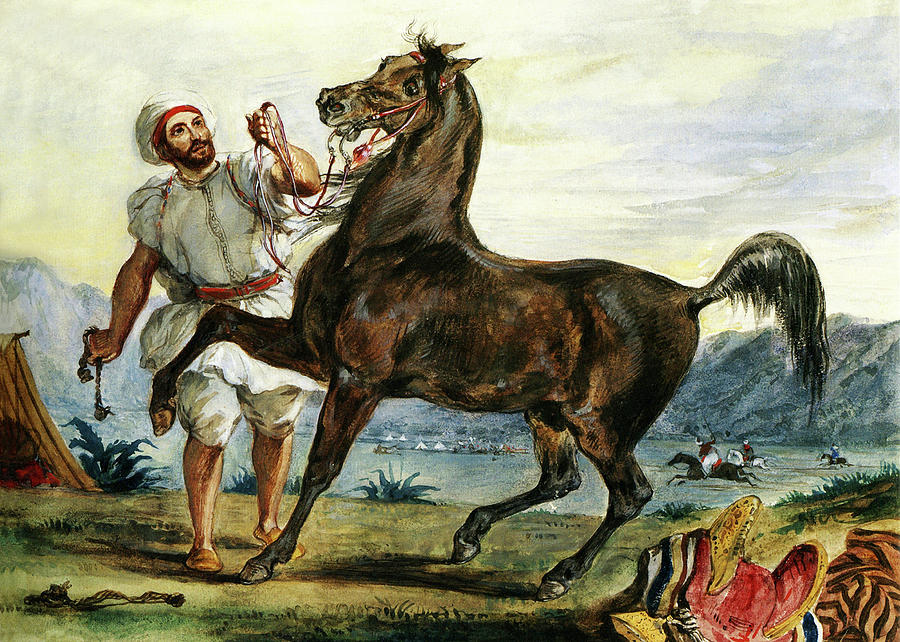 Harvard Arab Leading His Horse 1832 Photograph by Munir Alawi