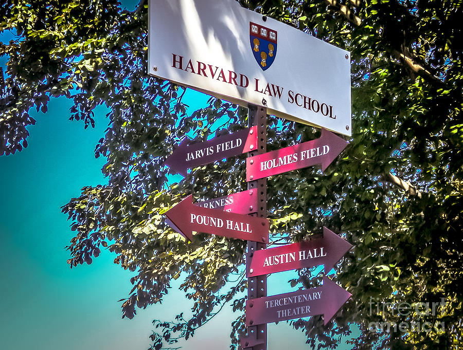 Harvard directions sign Photograph by Claudia M Photography