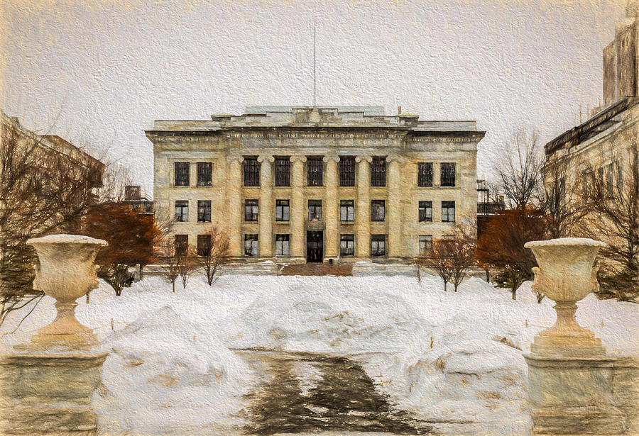 Boston Drawing - Harvard Medical School by Thomas Logan