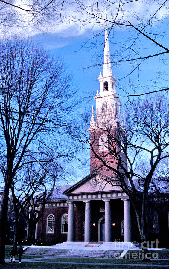 Harvard Memorial Chapel Winter Photograph by Tom Wurl