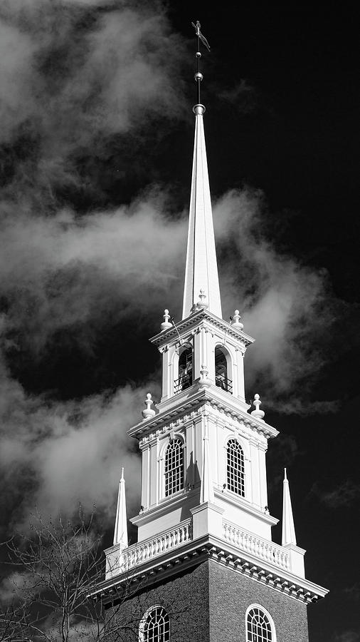 Harvard Memorial Church Steeple Photograph by Stephen Stookey