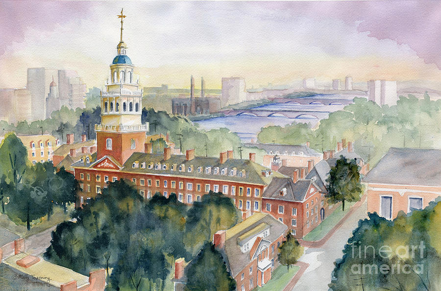 Harvard University Painting by Melly Terpening
