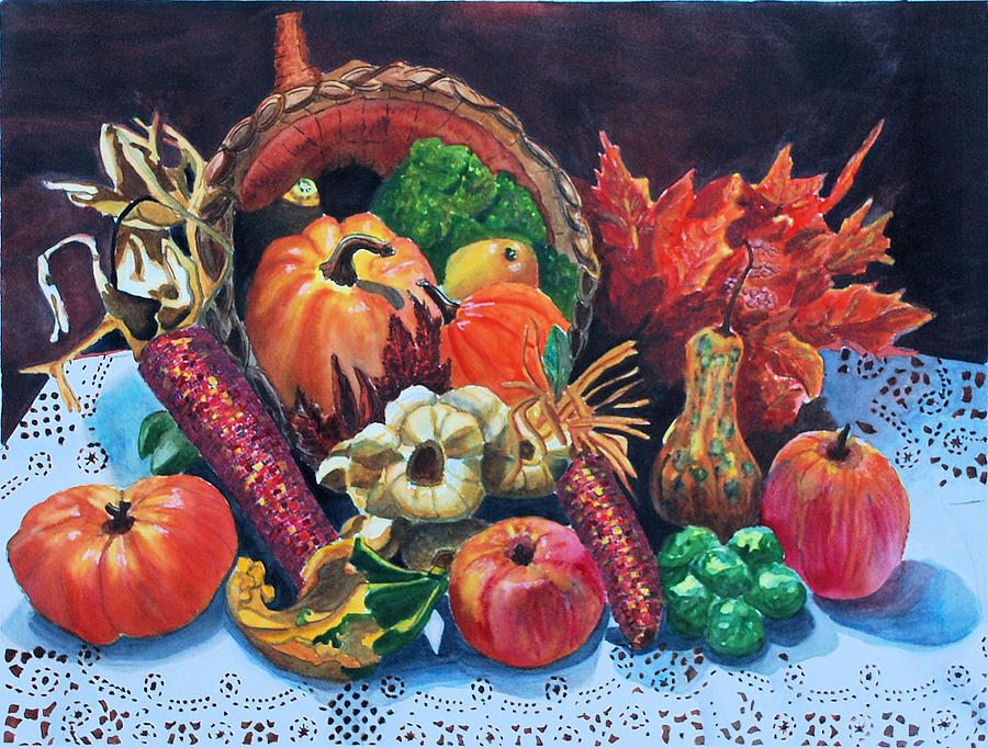 Harvest Bounty Painting by Gerald Carpenter