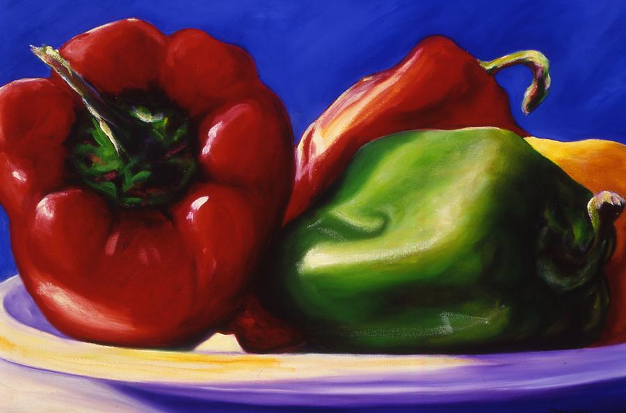 Harvest Festival Peppers Painting by Shannon Grissom