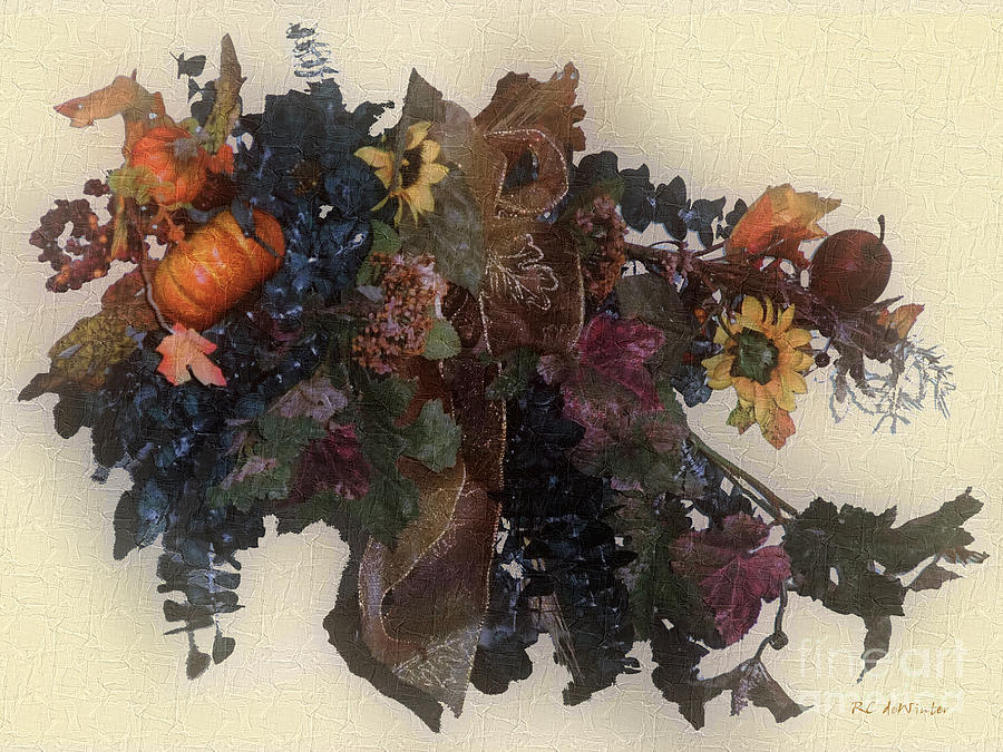 Flower Painting - Harvest Home by RC DeWinter