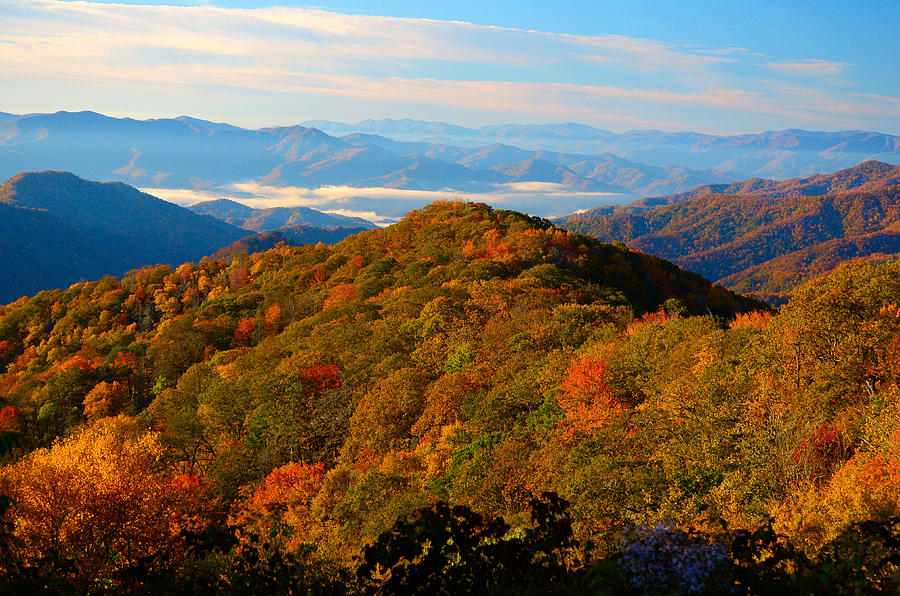 Harvest Mountain Fog Photograph by John Collins - Fine Art America