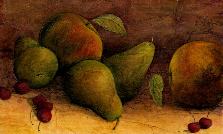 Harvest of Fruit Painting by Sandy Clift