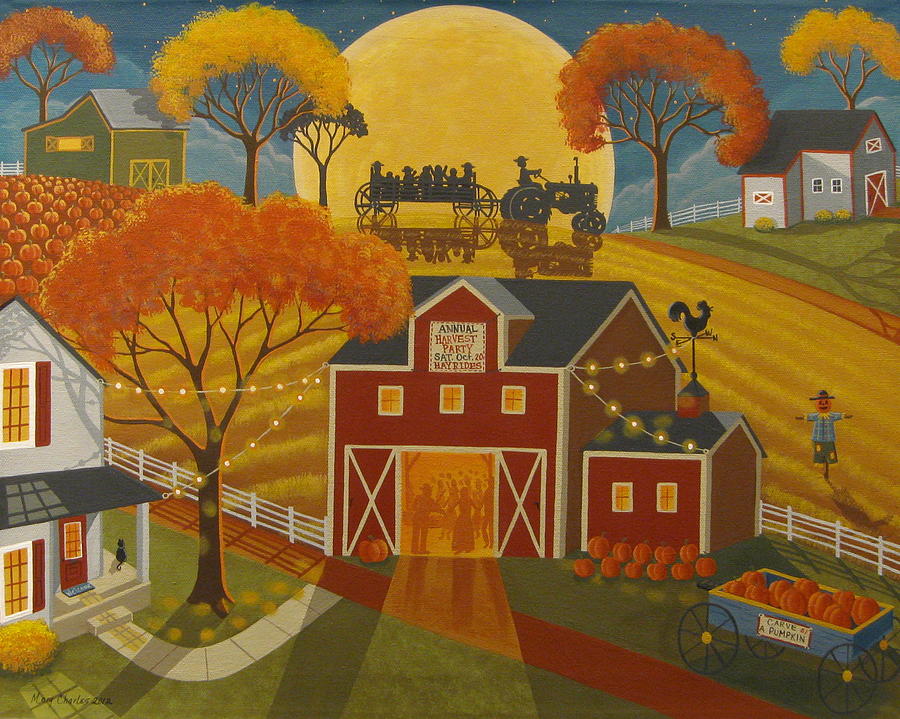 Harvest Party Painting by Mary Charles | Fine Art America