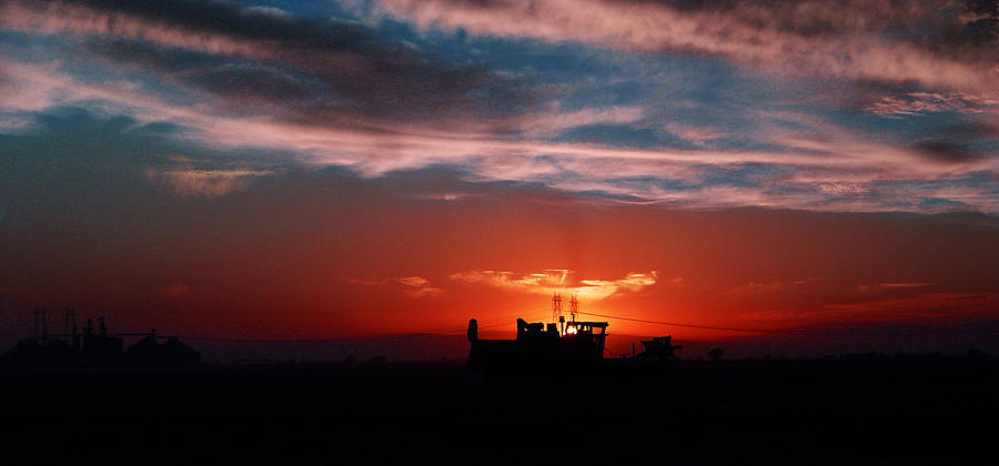 Sunset Photograph - Harvest by Peter Piatt