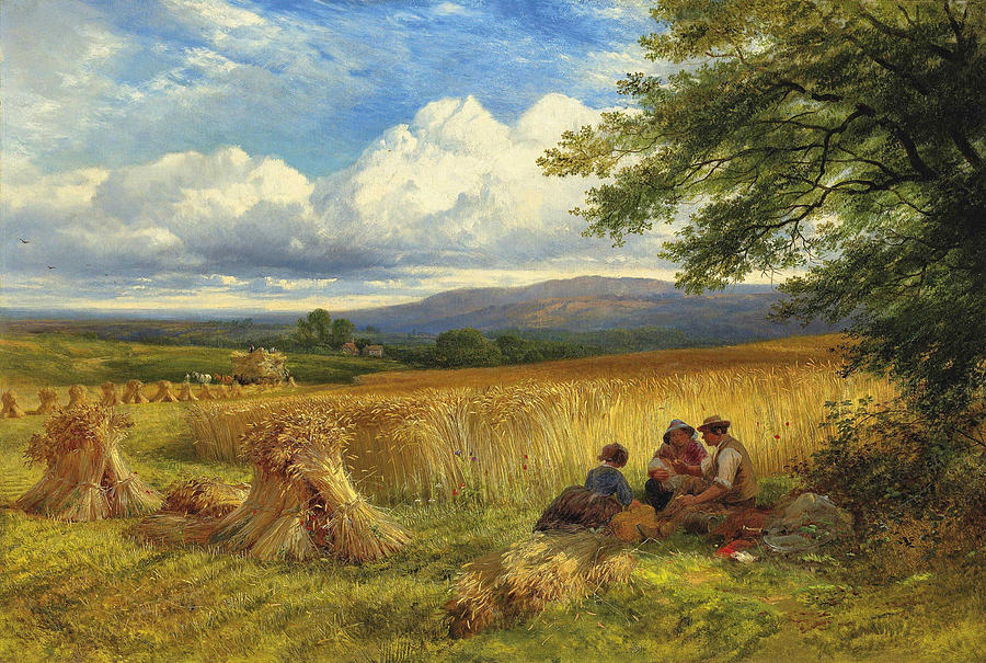 Harvest Rest Painting by George Cole