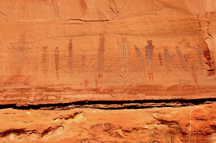 Canyonlands National Park Photograph - Harvest Scene Pictographs by Greg Norrell