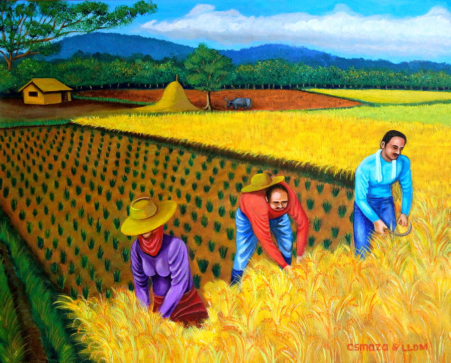 Harvest Season Painting by Cyril Maza