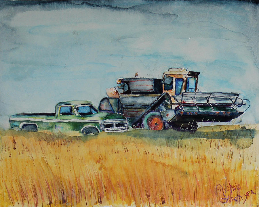 Truck Painting - Harvest Season by Nichole Lorenzen
