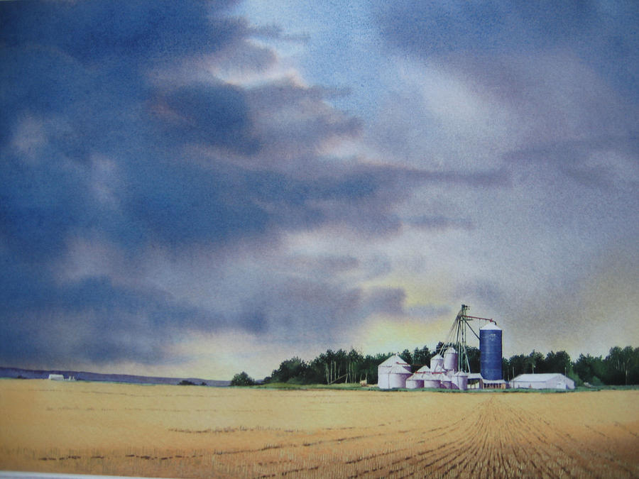 Harvest Storm Painting By David Hunt - Fine Art America