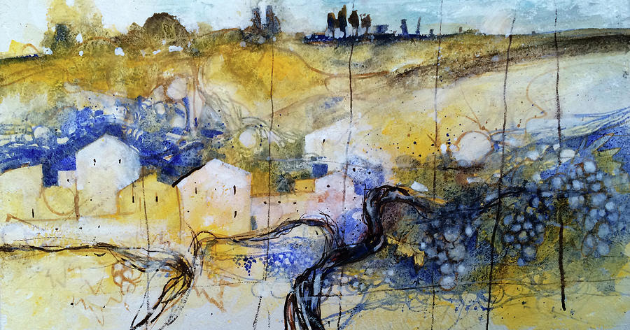 Tuscany Painting - Harvest time by Alessandro Andreuccetti Tuscany Painting - Harvest time by Alessandro Andreuccetti