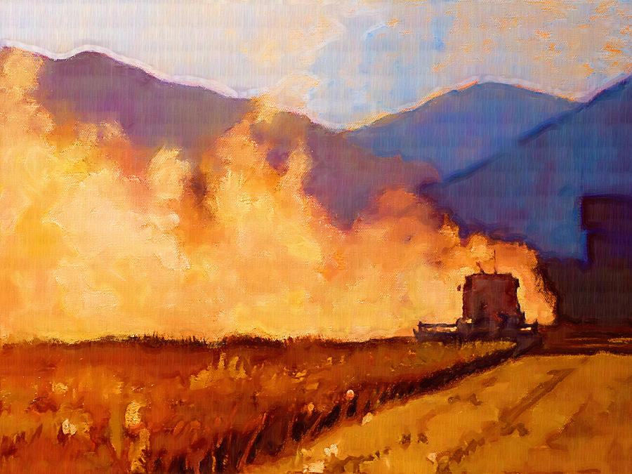 Harvest Time Painting by Robert Bissett