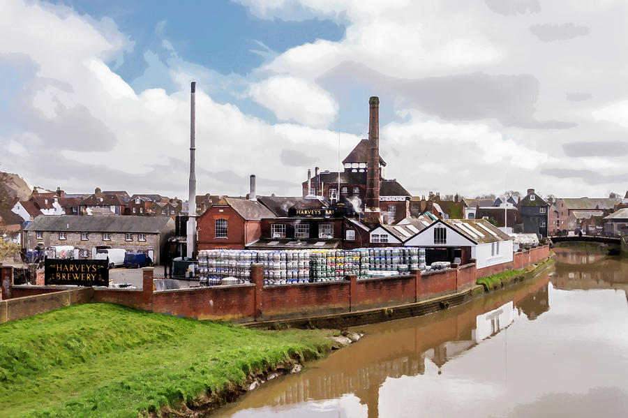 Harveys Brewery - Lewes. Digital Art by Hazy Apple