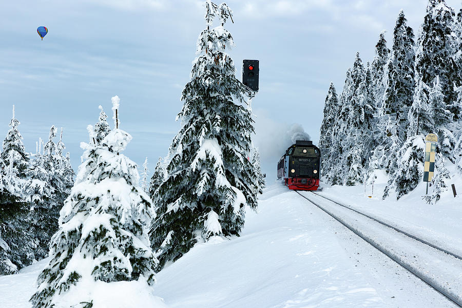 Harz Ballooning and Brocken Railway Photograph by Andreas Levi