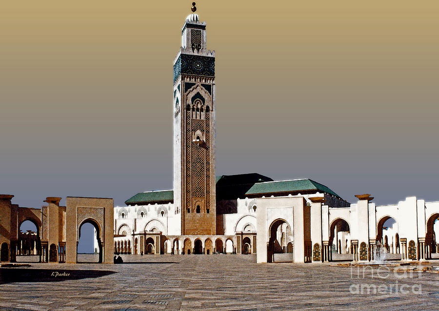 Casablanca Movie Photograph - Hassan II Mosque - Morocco by Linda Parker