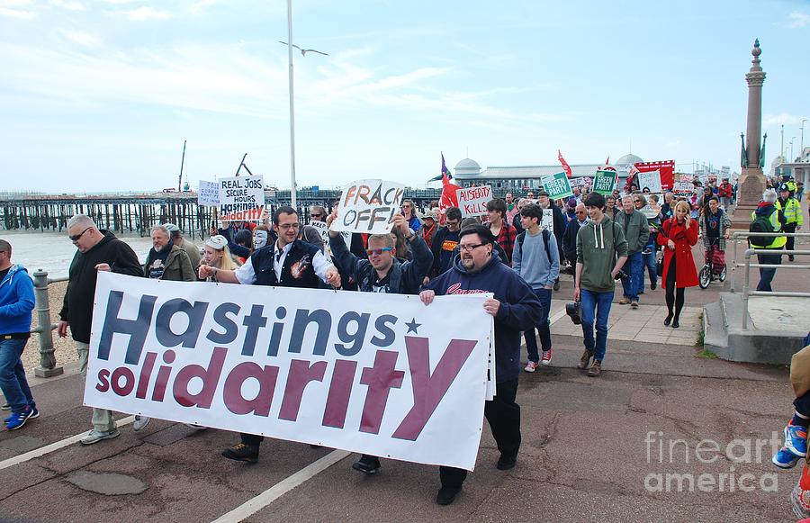Hastings austerity march Photograph by David Fowler