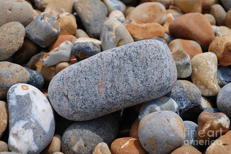 Hastings beach pebbles Photograph by David Fowler