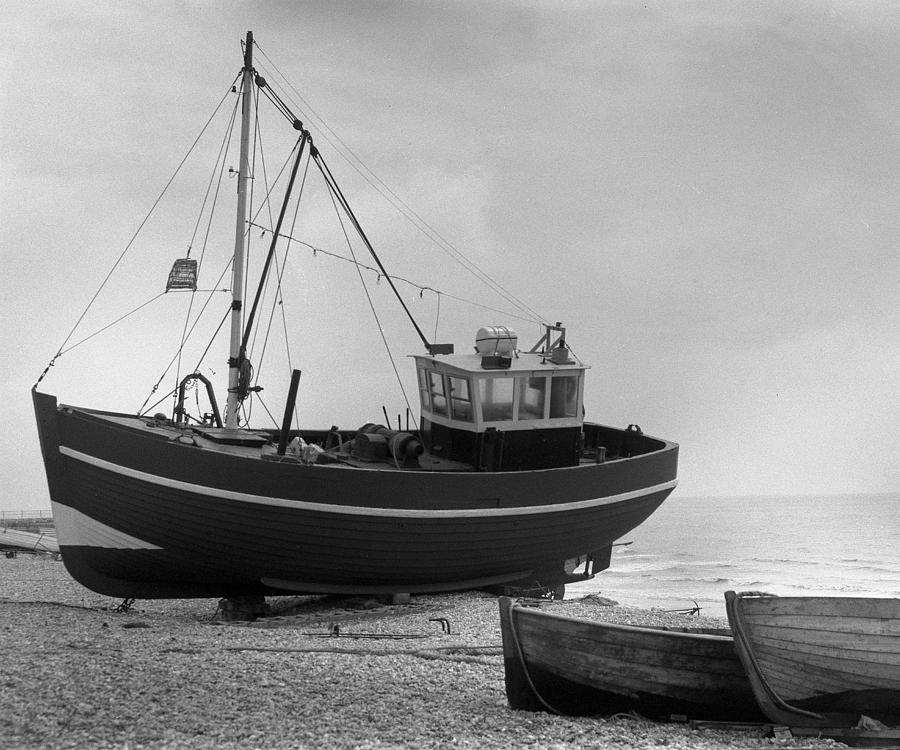 Boat Photograph - Hastings England Fishing Boat  by Richard Singleton