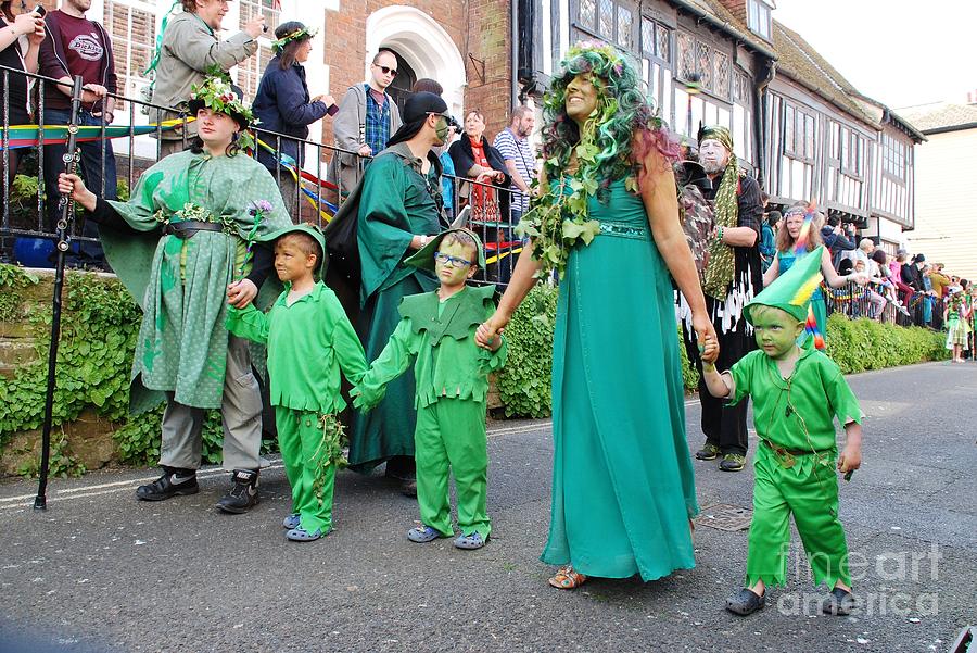 Hastings Jack In The Green parade Photograph by David Fowler