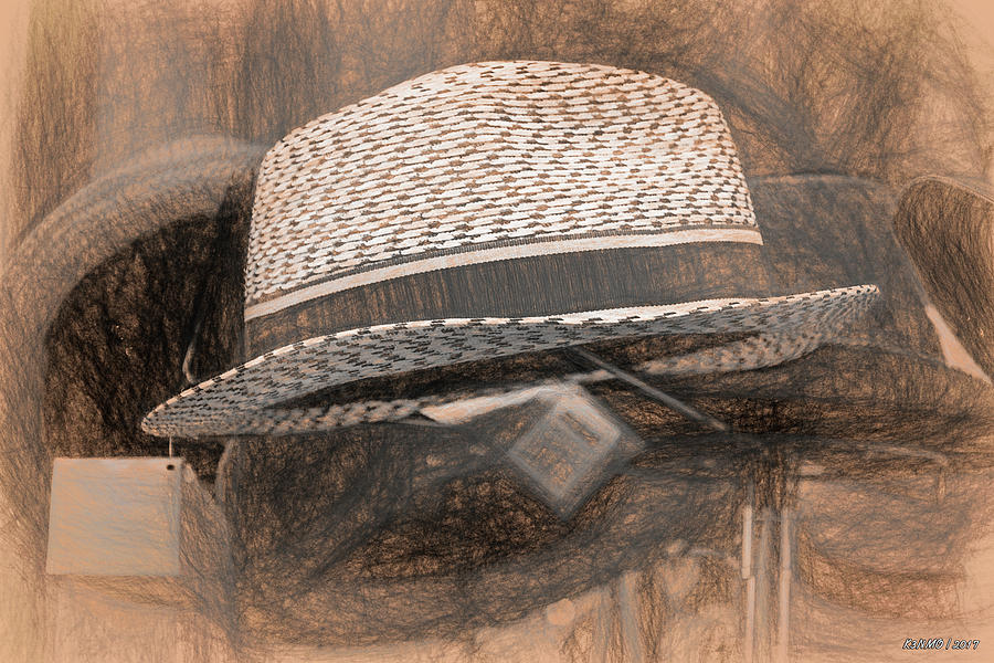 Hat in a Window Digital Art by Ken Morris