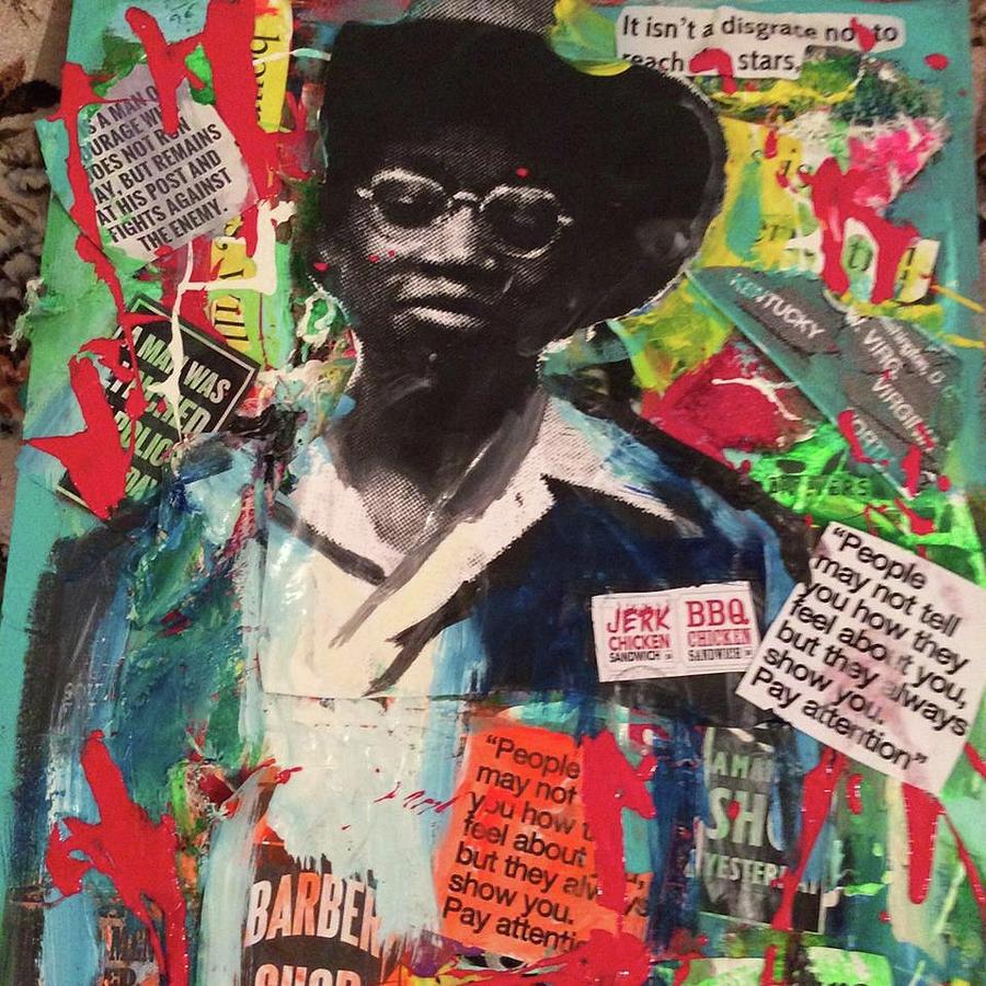 hAT Mixed Media by Joe-louis Ruffin