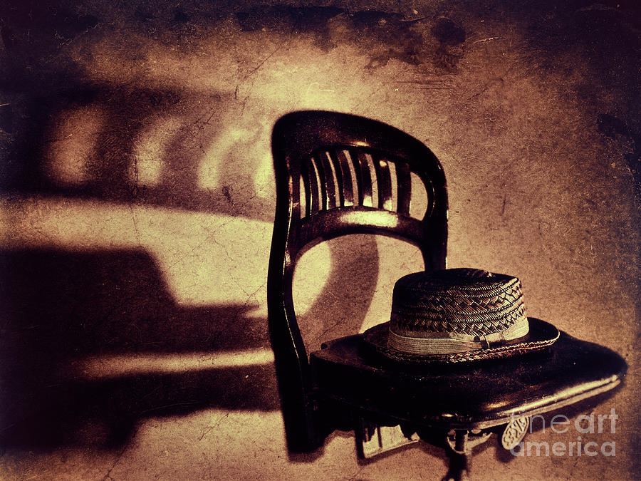 Hat on Chair Photograph by Mark Miller