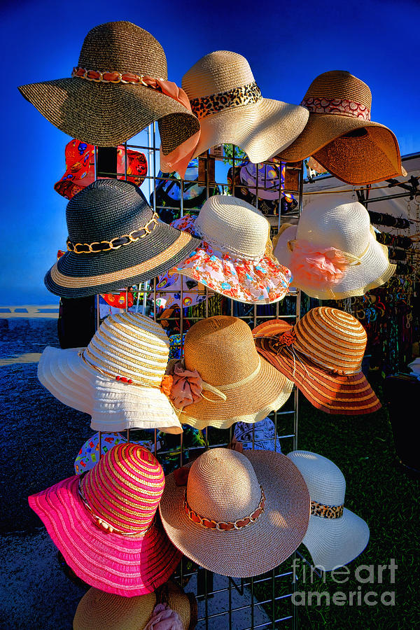 Summer Photograph - Hat Rack by Olivier Le Queinec