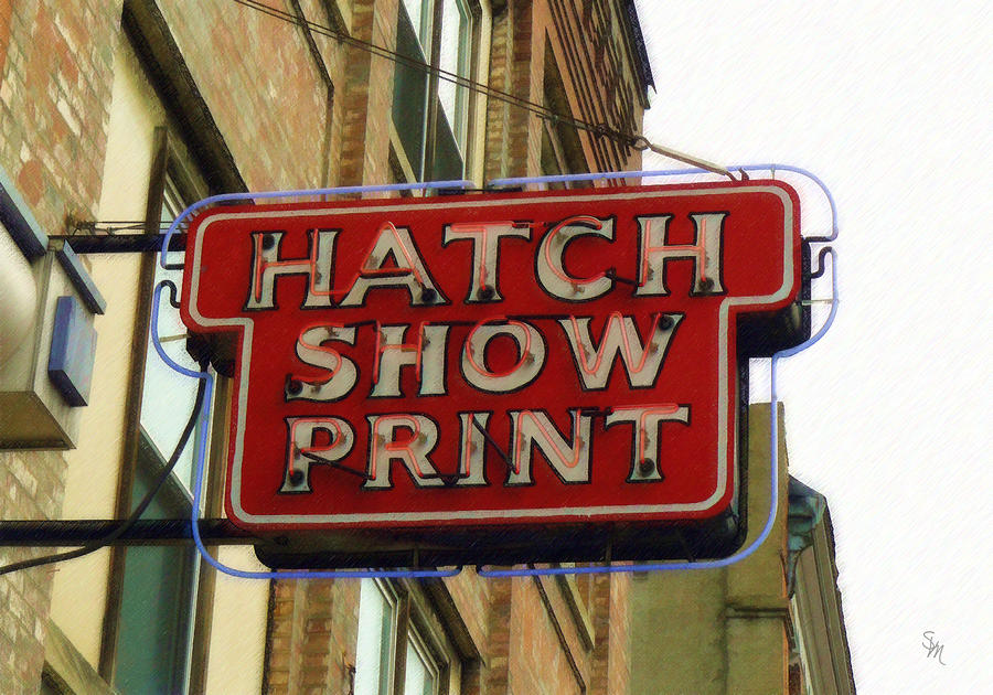 Nashville Painting - Hatch Show Print by Sandy MacGowan