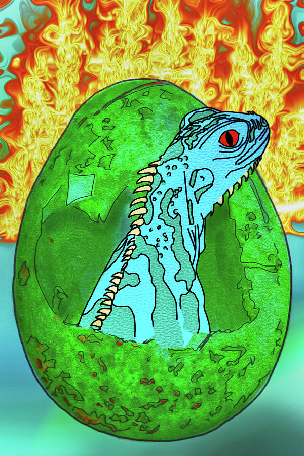 Hatch the Magic Dragon Digital Art by John Haldane