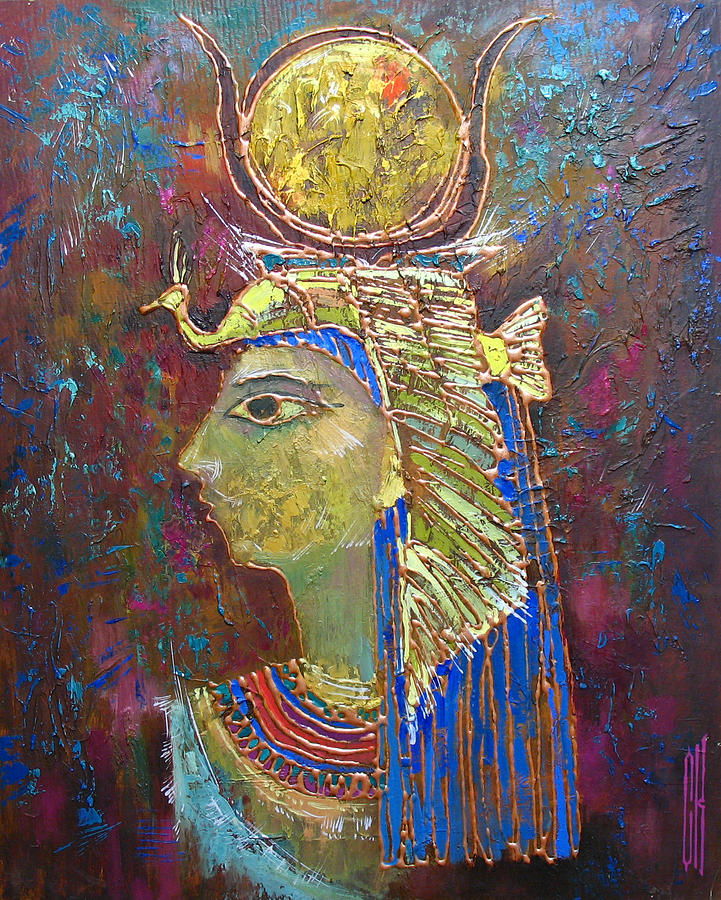 Hathor. Goddess of Egypt Painting by Valentina Kondrashova