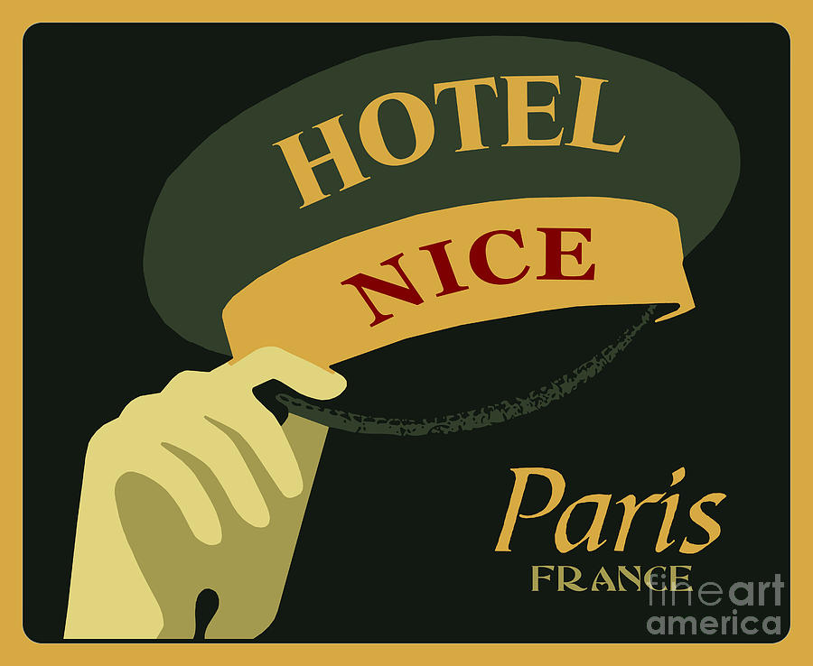 Hats off for a Nice Hotel in Paris Digital Art by Heidi De Leeuw