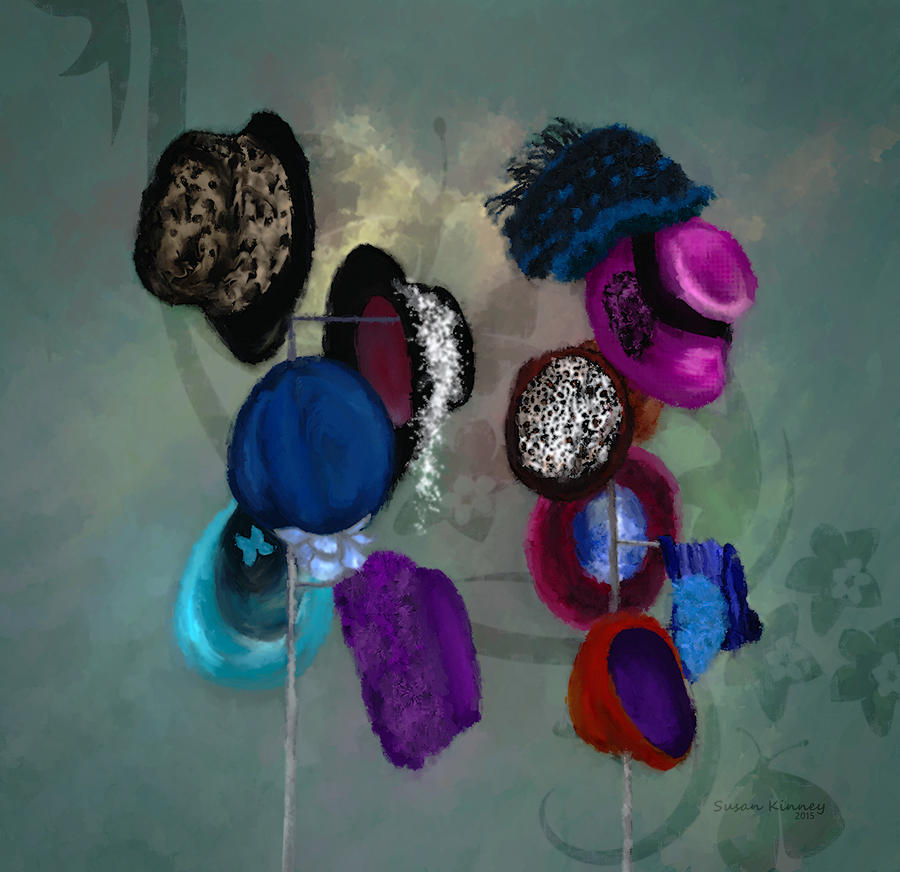 Hats Painting by Susan Kinney