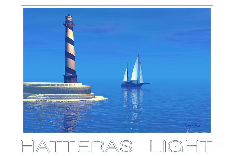 Hatteras Light 2 Painting by Corey Ford