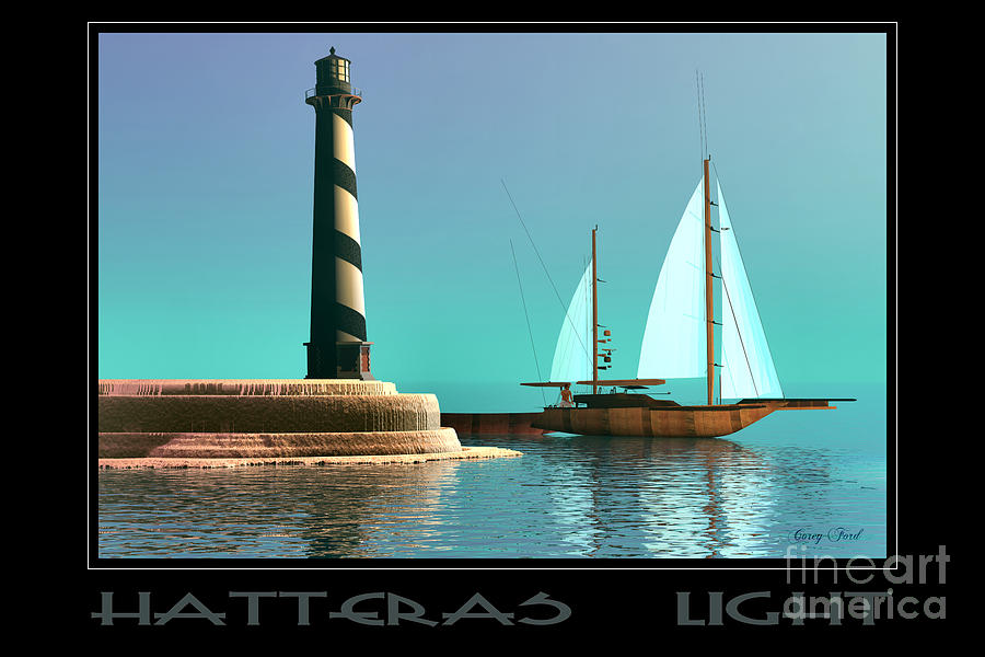 Hatteras Light Painting by Corey Ford