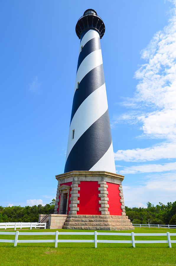 Hatteras Lighthouse into the Clouds Photograph by Jeff at JSJ Photography