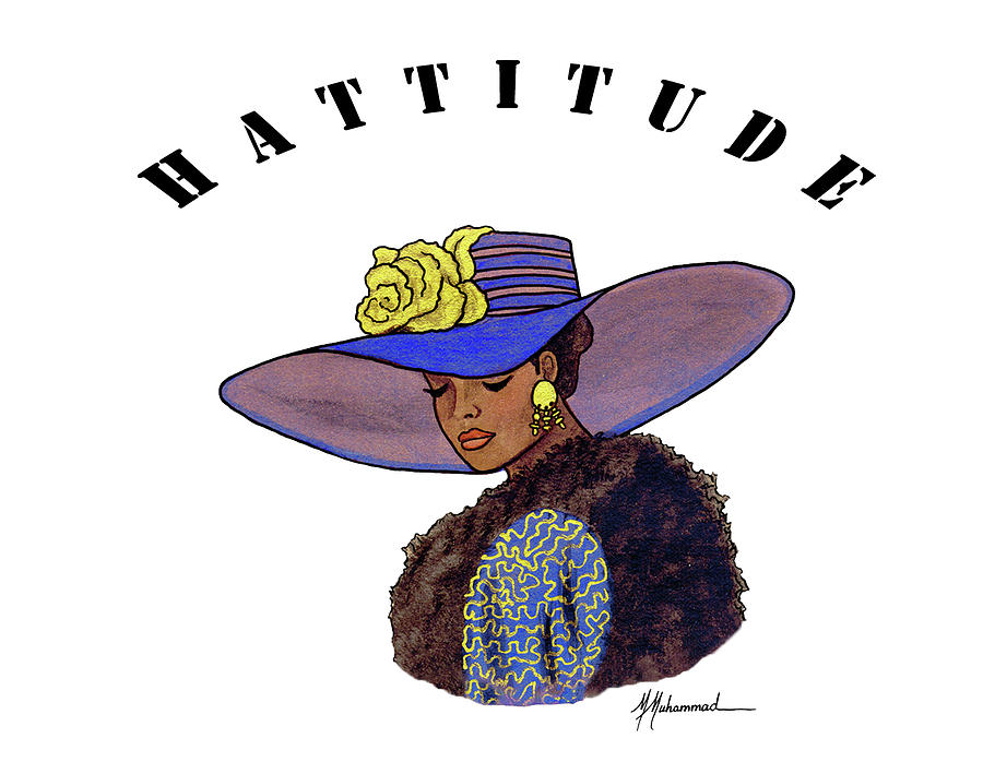 Hat Painting - Hattitude 80 by Marcella Muhammad