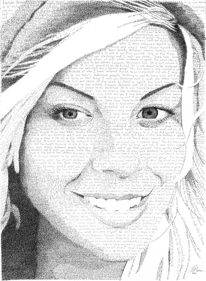 Memorial Painting - Hauna in her own Words by Phil Vance Memorial Painting - Hauna in her own Words by Phil Vance