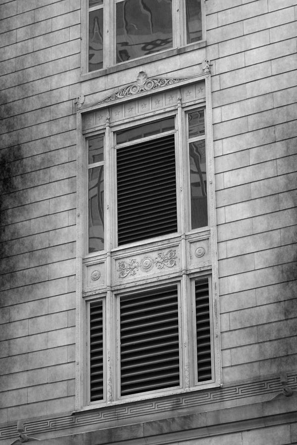 Haunted Apartment Building in Black and White Photograph by Colleen Cornelius