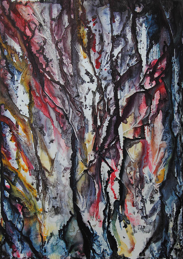 Haunted Forest Painting by Vallee Johnson
