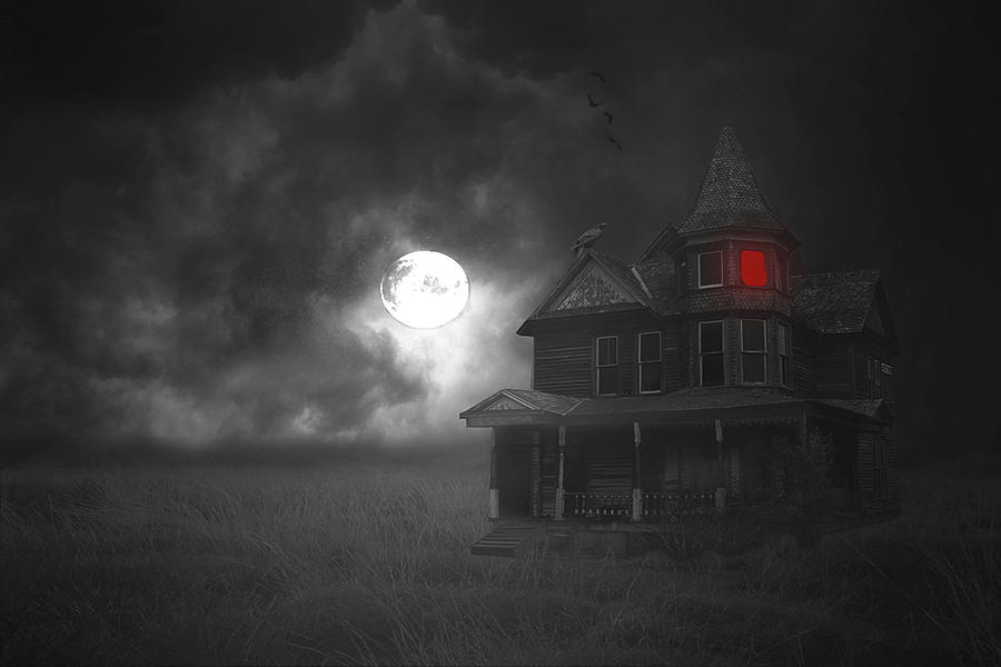 Haunted House Digital Art