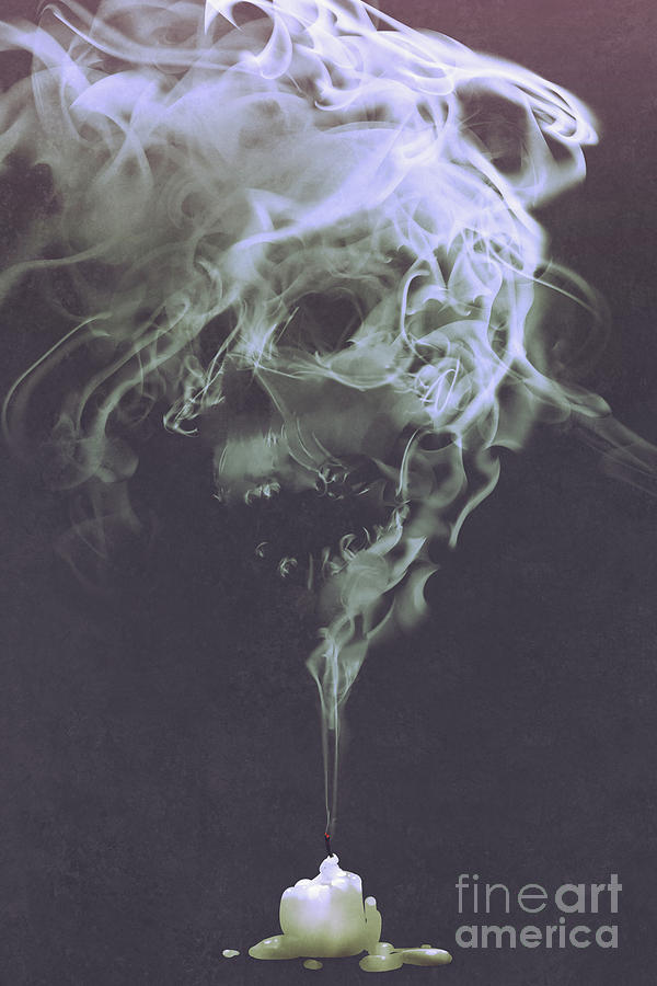Haunted Smoke  Painting by Tithi Luadthong
