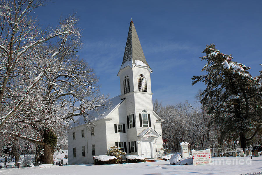 Hauppauge United Methodist Church  Photograph by Steven Spak