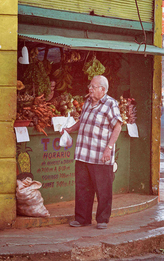 Vegetable Photograph - Havana Cuba Corner Market by Joan Carroll