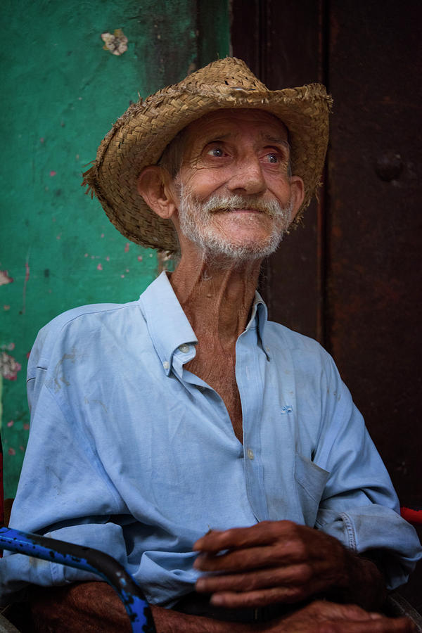 Portrait Photograph - Havana Man by Joan Carroll